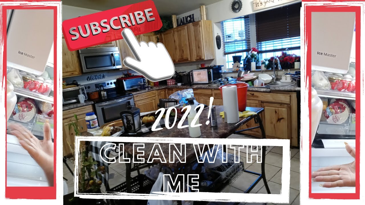 Clean With Me 2022! Organizing the Refrigerator!! Cleaning the Kitchen