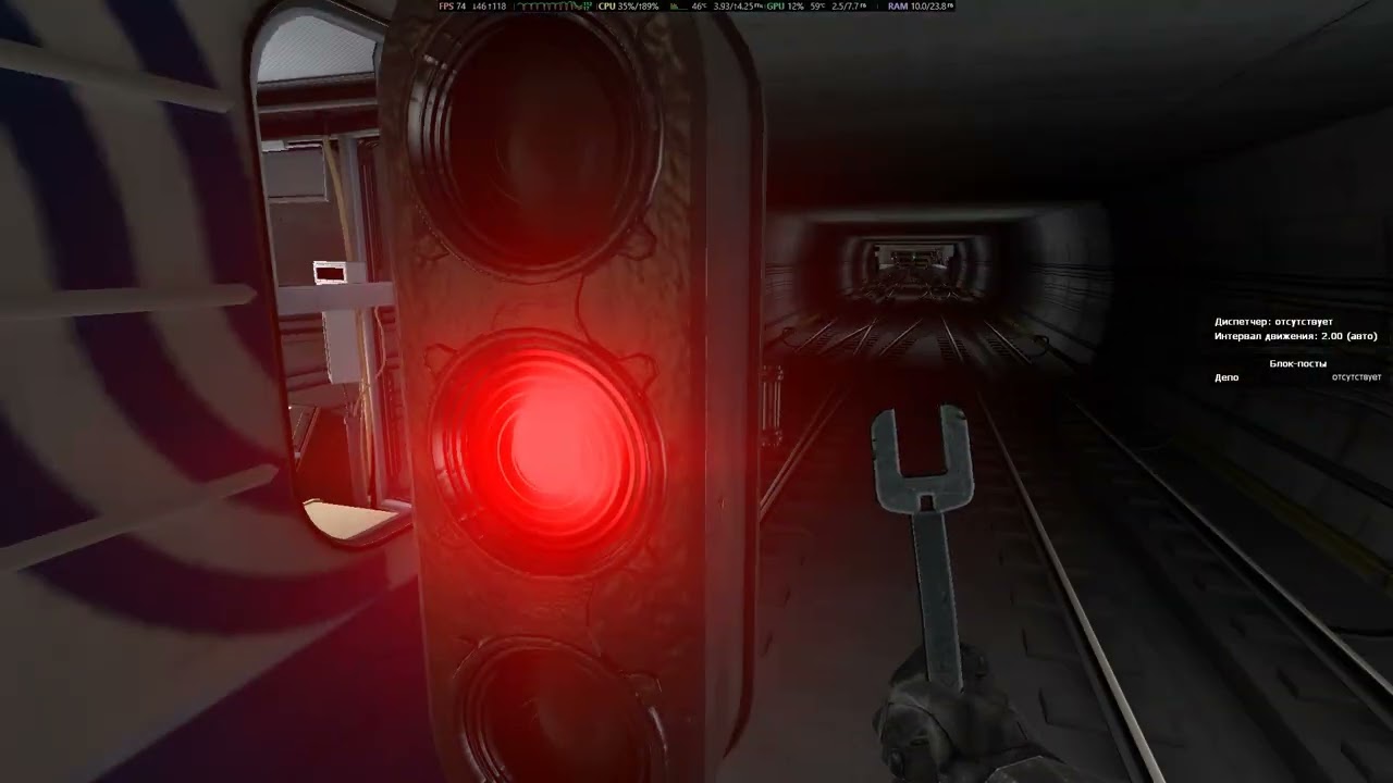 Garry's mod Metrostroi Покатушки по Селигерско-Восточной Линий