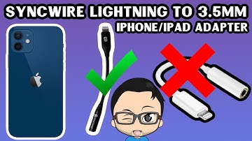Syncwire iPhone & iPad Lightning to 3.5mm Headphones/Aux Adapter - Amazon | More Durable Than Apple