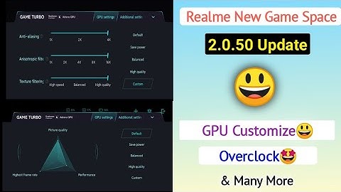 Realme UI 2.0 New Game Space😀 + GPU Customisation & All Game Space Problem Fixed 🤩 Manual Link 🔥