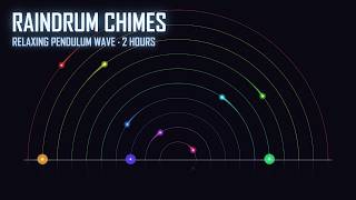 Relaxing Raindrum Waves — 2 Hour Rainbow Pendulum for Sleep & Focus