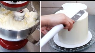 ⁣Italian Meringue Buttercream Recipe Tutorial