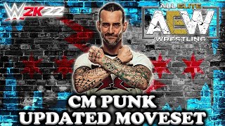 WWE 2K22 CM Punk Updated Moveset