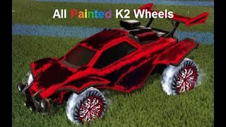 Every Painted K2 Wheel In Rocket League! (K2 Set Showcase)