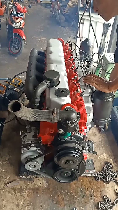 engine marine 6d14 Fuso setelah di overhull