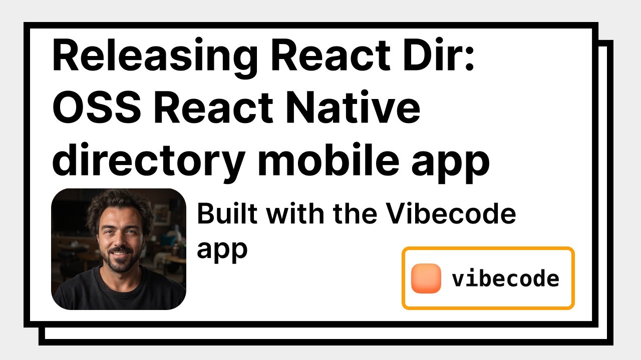Releasing React Dir: open source React Native directory mobile app ...