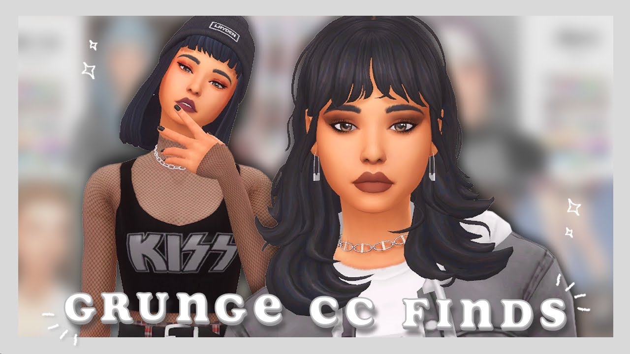 Grunge Cc Finds 🖤 Los Sims 4 Contenido Personalizado Haul Maxis