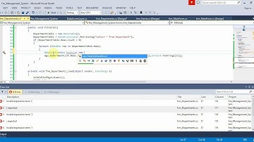 University Fee Management System Part 21 Department Form in C# (C-Sharp)