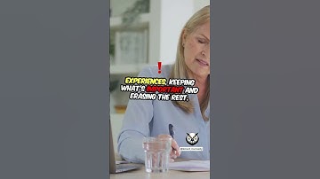 Your Brain Deletes Memories While You Sleep #info #fyp