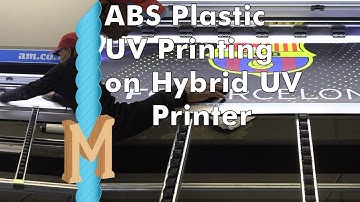 UV Print on ABS Plastic Sheet, Tested on New FastCOLOUR Hybrid UV Printer First Assembled