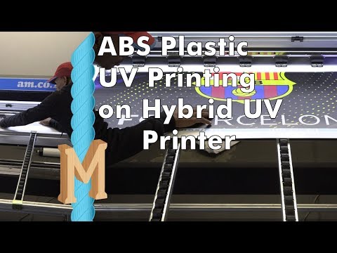 UV Print on ABS Plastic Sheet, Tested on New FastCOLOUR Hybrid UV Printer First Assembled
