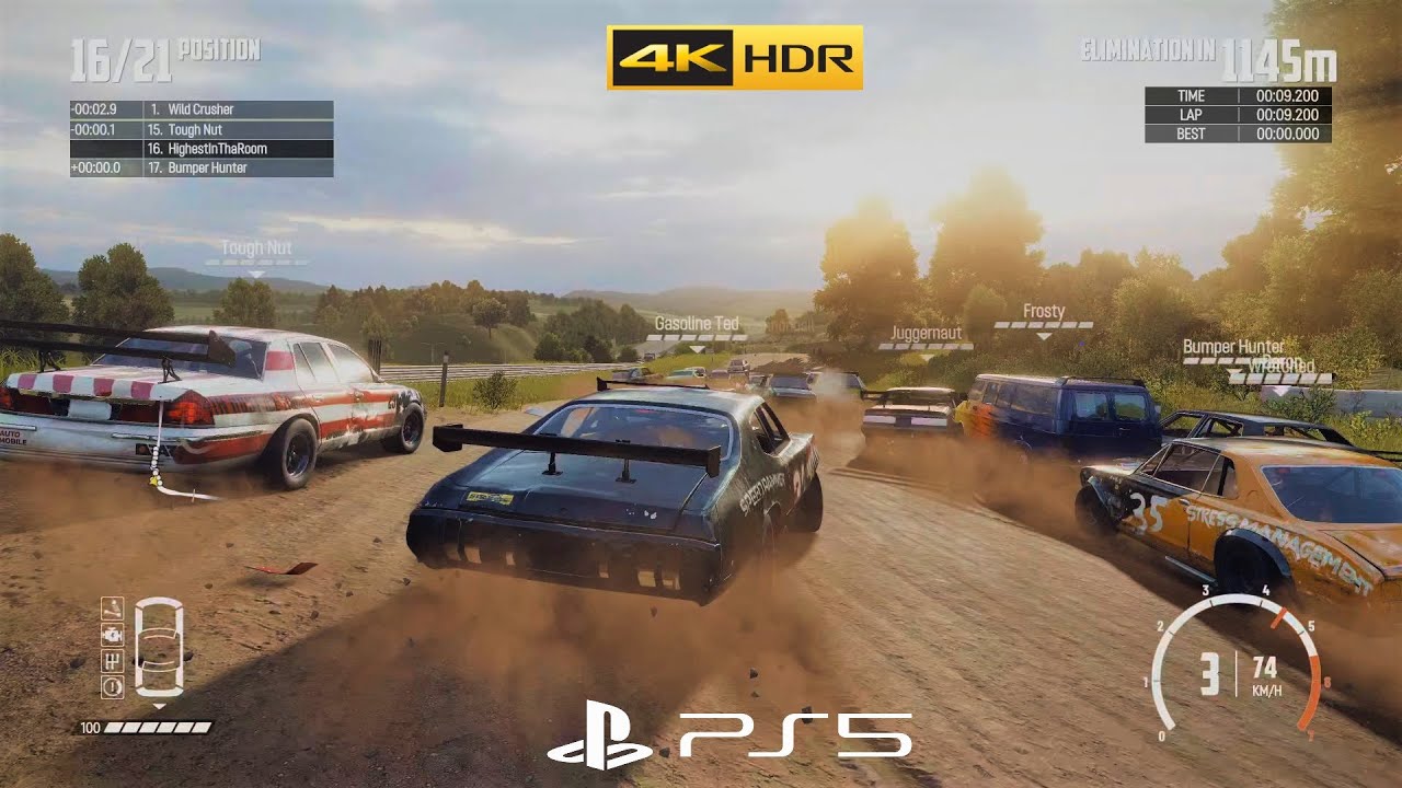 Wreckfest: Elimination Custom Race | PS5 Gameplay [4K 60fps HDR] - YouTube