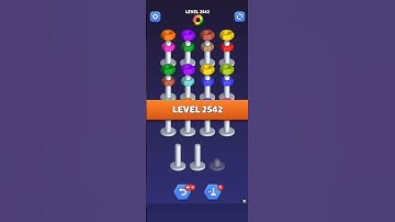 Nut Sort Level 2542 - Color Puzzle Game by Kiwi Fun #games #puzzle #NutSort #NutSortSolution