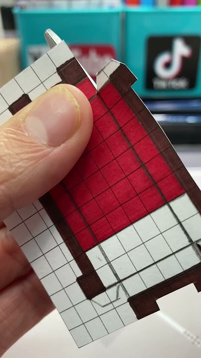 Como hacer tu propia figura de Minecraft🤯 #tips #craft #art #paper #manualidades