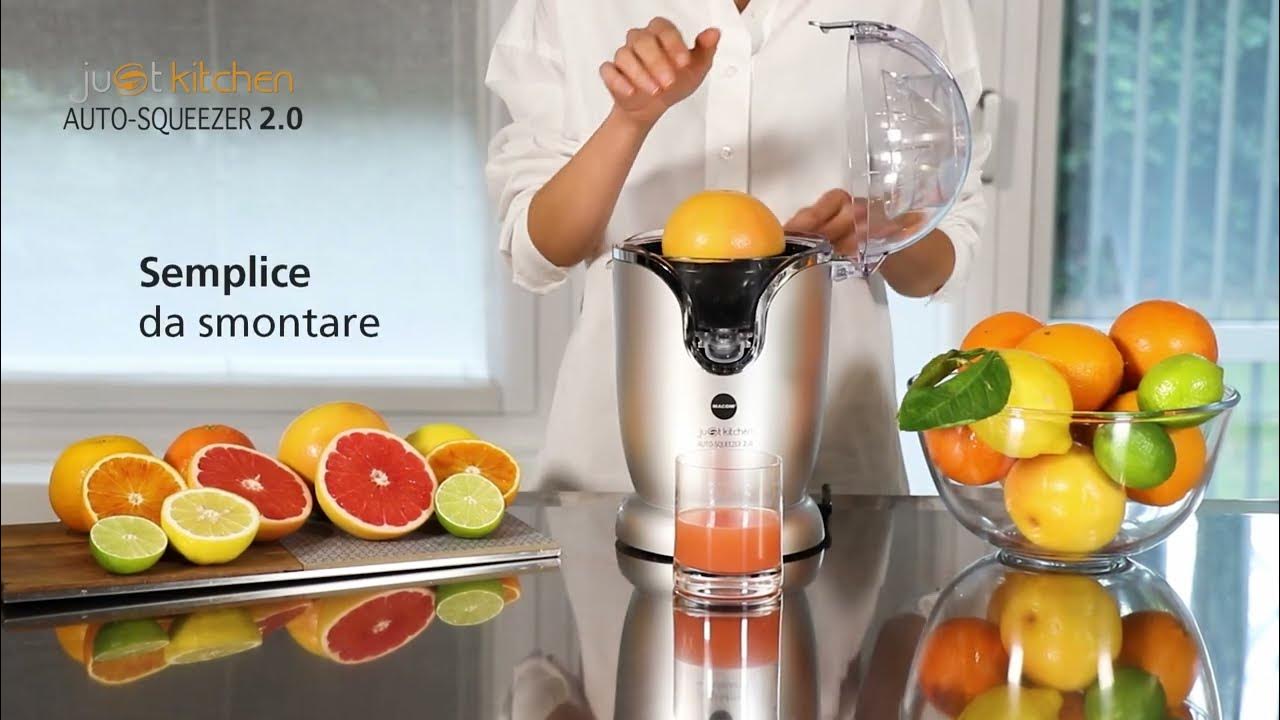 MACOM Spremiagrumi Automatico Auto Squeezer 2.0 - Spremi Agrumi Con Un Solo Click
