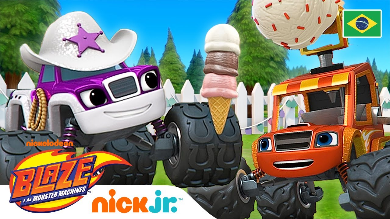 Blaze e o caminhão de sorvete | Blaze e os Monster Machines