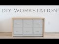 DIY Workstation | How to make a craft table with storage DIY Workstation | How to make a craft table with storage