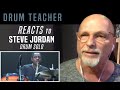 Drum Teacher Reacts to Steve Jordan - Drum Solo