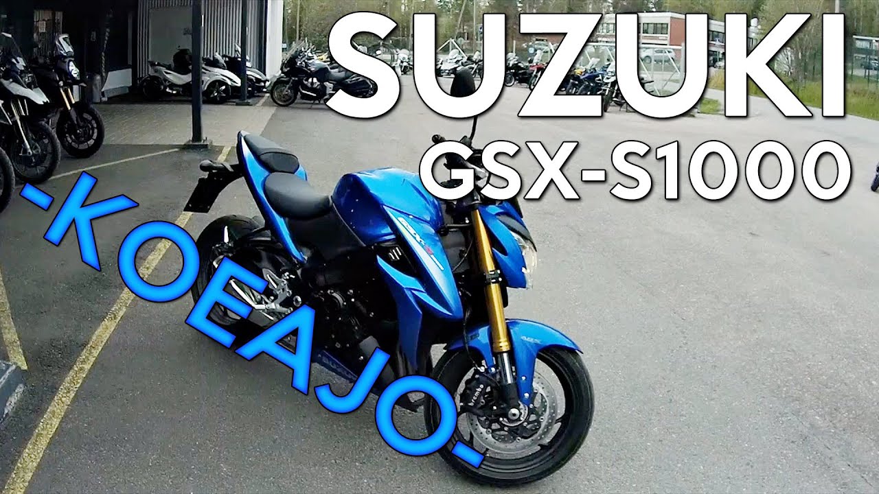  Suzuki  GSX  S1000 Koeajo Test Ride Review in Finnish 