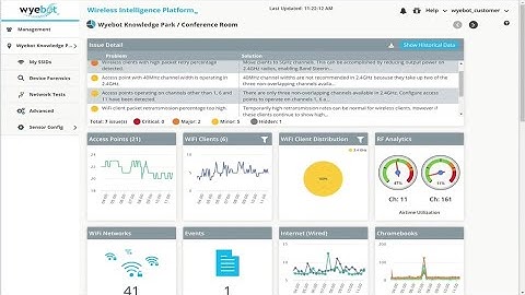 Wyebot Product Demo - Autonomic Wi-Fi, Network Tests, Device Forensics, Historical PCAPs, REST API