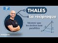 La rciproque du thorme de thals