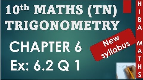 10th maths chapter 6 exercise 6.2 question 1 tn samacheer hiba maths