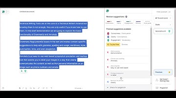 How to use the Grammarly Editor to correct text snippets in 4 Minutes