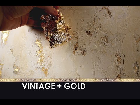 ВИНТАЖНАЯ С ЗОЛОТОМ / Stucco with GOLD / Декоративная штукатурка Decorazza