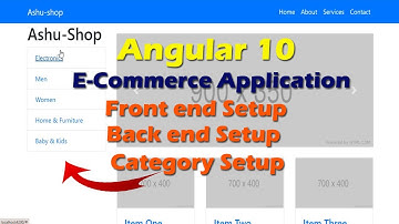 Angular 10 Project from scratch| E-commerce project in angular,setup backend,Setup front end angular