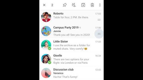 Bulk Actions. Long press on a chat to open a menu that lets you select multiple chats.