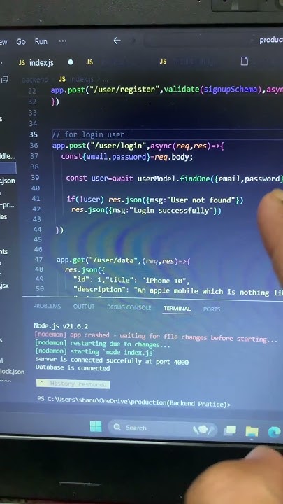 Saving correct Frontend data in MongoDB problem #shorts #viral # ...