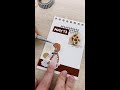 ミニバインダーに100均シールでオトナ可愛いデコしてみた🌷 #手帳デコ#コラージュ #asmr #shorts