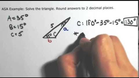 Law of Sines - ASA example