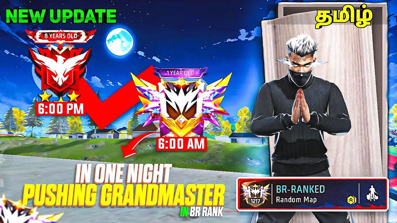 🔥 FF BR Grandmaster за 1 день 😱 Секретный трюк раскрыт | Br Rank Push Trick Tamil |Ff grand| TLK ...