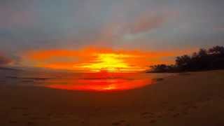 maui sunset timelapse