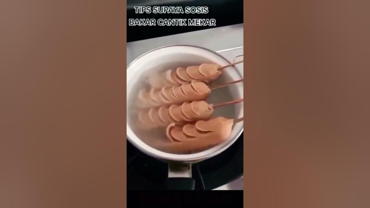 Tips Agar Sosis Mekar Pada Saat di Bakar | Tips Bakar Sosis | Resep Makanan #shorts