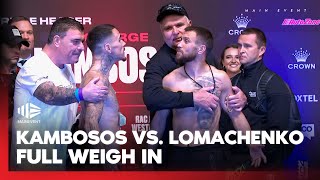 TENSE WEIGH IN! Kambosos vs. Lomachenko  | Main Event | Fox Sports Australia