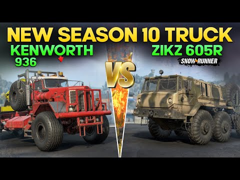 New Kenworth 963 Season 10 Truck VS ZikZ 605R in SnowRunner Everything You Need to Know