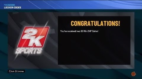New 2k22 locker code for double xp tokens for park