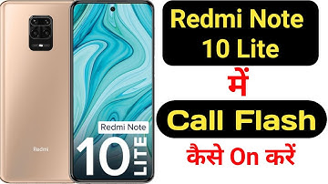 How to on call flashlight feature on Redmi Note 10 Lite || Redmi Note 10 Lite call flashlight ||