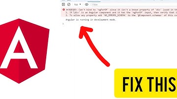 Angular 18: How to fix NG0303: Can