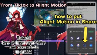 How to use Preset in Alight Motion 2022-2023| How to put Alight Motion in Share | Using Adroid