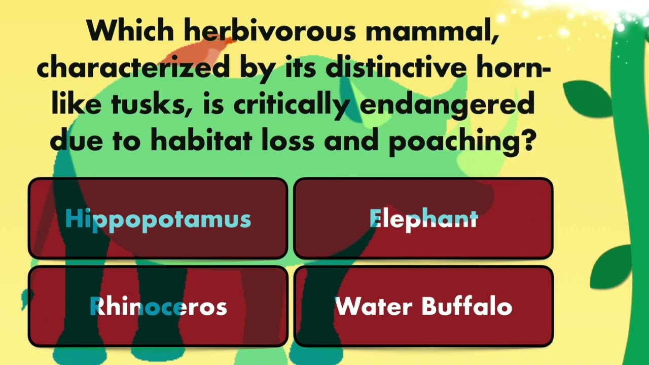 Endangered Animals Quiz a Smart Trivia fan remix with GIFs