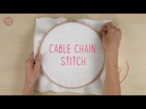 SewandSo Stitch Library: Cable Chain Stitch