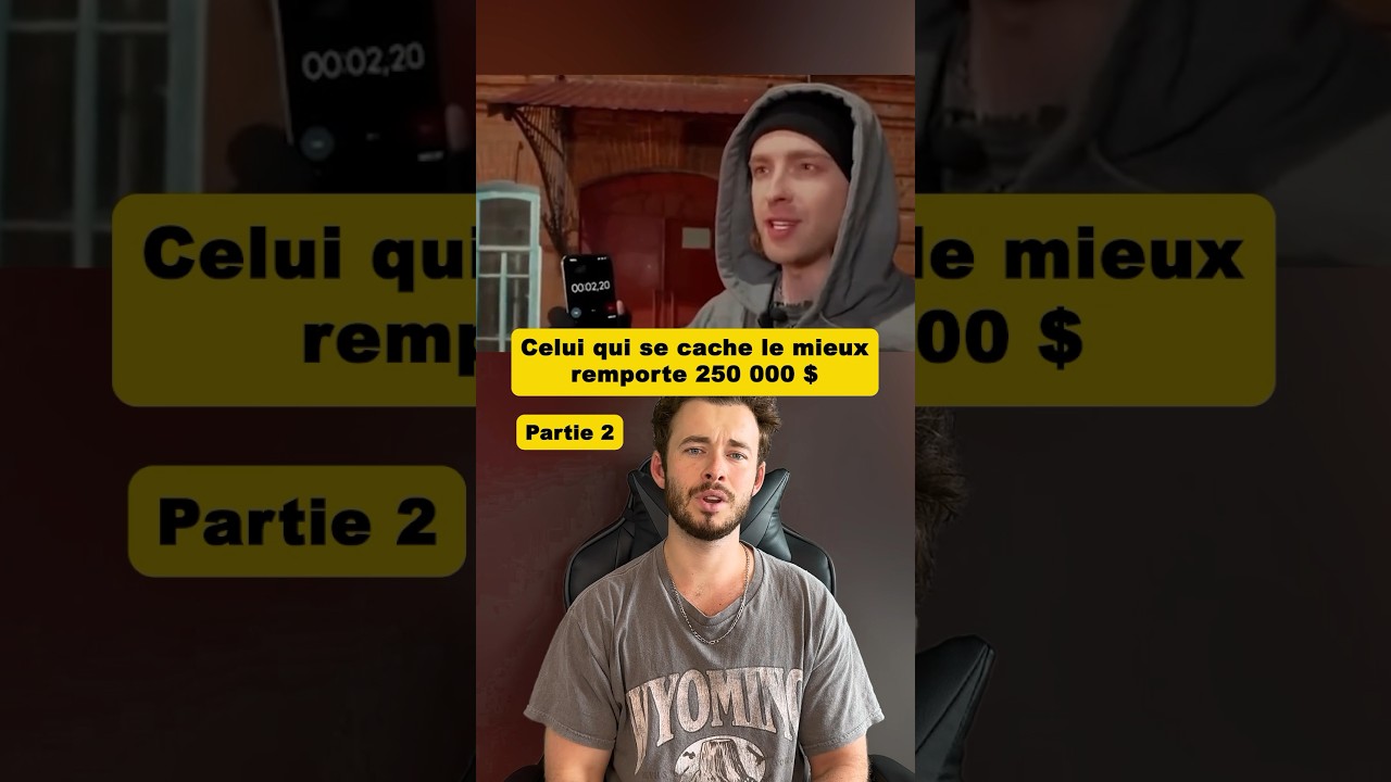 Celui qui se cache le mieux gagne 250 000  Part2