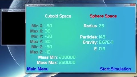 Testing my 3D Gravity Simulation Program A2