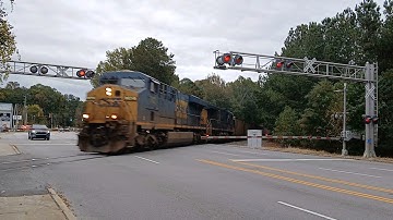 CSXT 742 Leads CSX Train E319 Across Saint Andrews Road On The CN&L Subdivision 