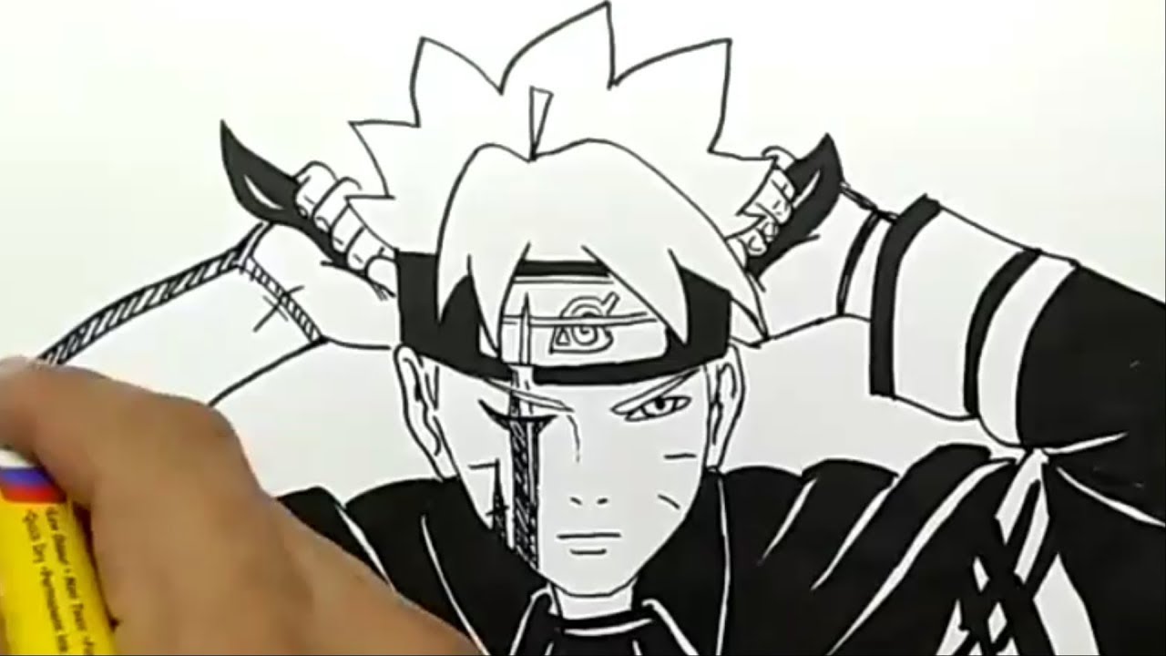 WOWWW Cara Menggambar Boruto Dengan Keren Dan Mudah YouTube