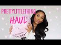 HUGE NEW IN PRETTYLITTLETHING HAUL | & TRY ON | OUTSIDE READY FITS