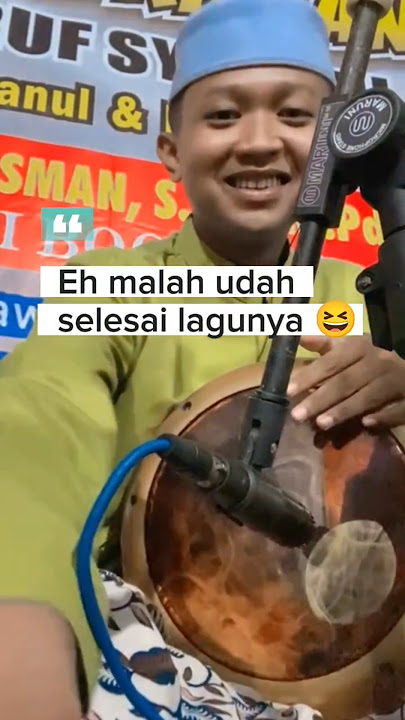 Pemain darbuka pasti pernah ngalamin 🤣 #hadroh #sholawat #rebana #azzahir #lucu